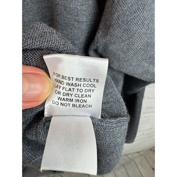 PETER MILLAR mens gray merino wool silk 1/3 zip knit sweater pullover size XXL - Picture 11 of 12